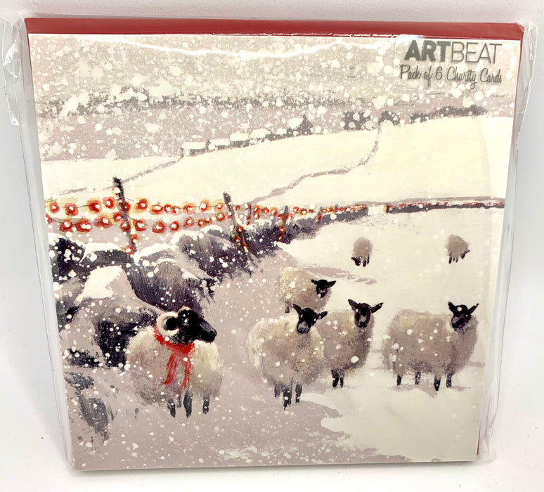 Sheep Christmas Cards - Winter Flock - Pack of 6