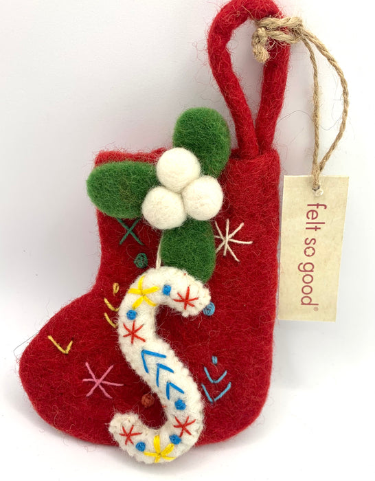 Funky Felt Mini Alphabet Christmas Stockings - Felt So Good