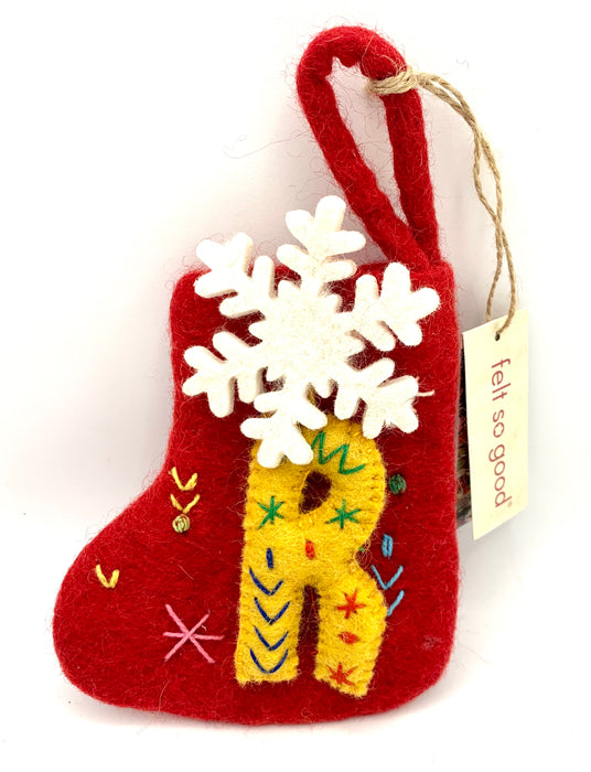 Funky Felt Mini Alphabet Christmas Stockings - Felt So Good