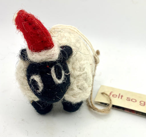 Hanging Felt Christmas Tree Decoration - Sheep - Felt So Good