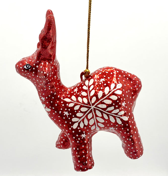 Reindeer Christmas Tree Decorations Handmade  - Honest Love Our Planet
