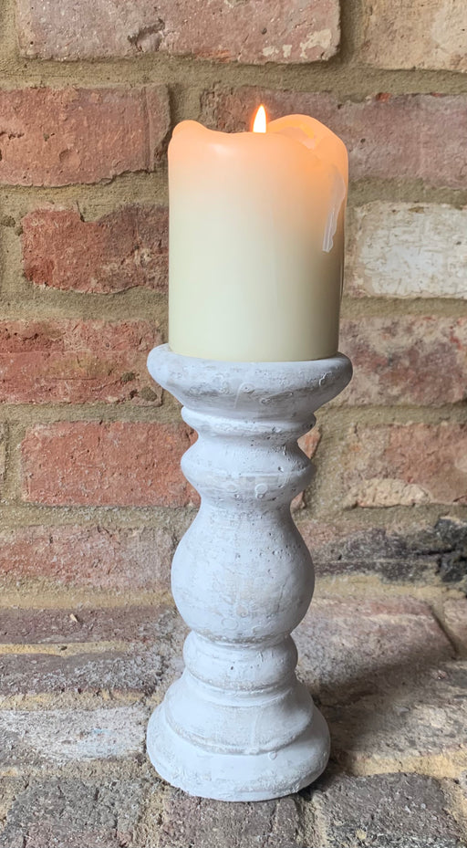 Small Stone Candle Stick - 20cm