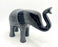 Extra Large Brushed Black Elephant Trunk Up 16cm - AluminArk Collection