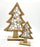 Carved Wooden Christmas Tree with Silver Stars - 2 Sizes