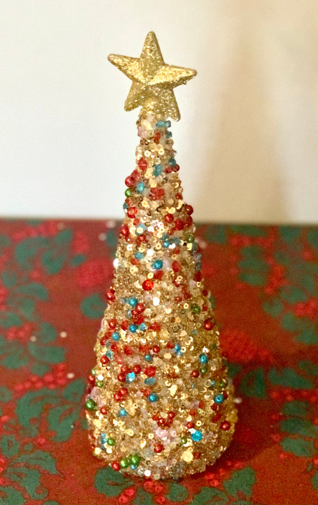 Light Up Jewelled Christmas Tree - 25cm