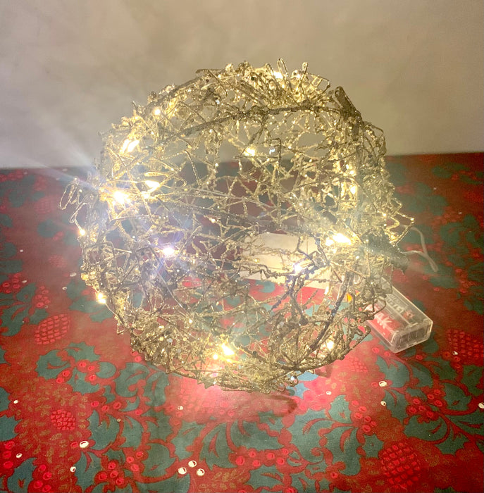 Large Light up gold LED Bauble