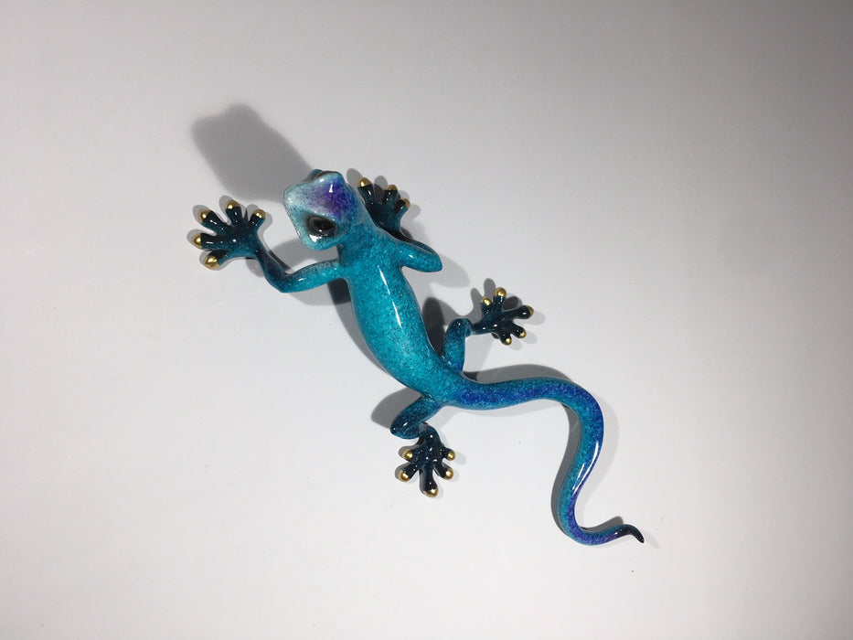 Blue Gecko Wall Decor - Large