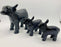 Highland Cow Figure Brushed Black - AluminArk Collection - 3 Sizes