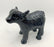 Highland Cow Figure Brushed Black - AluminArk Collection - 3 Sizes