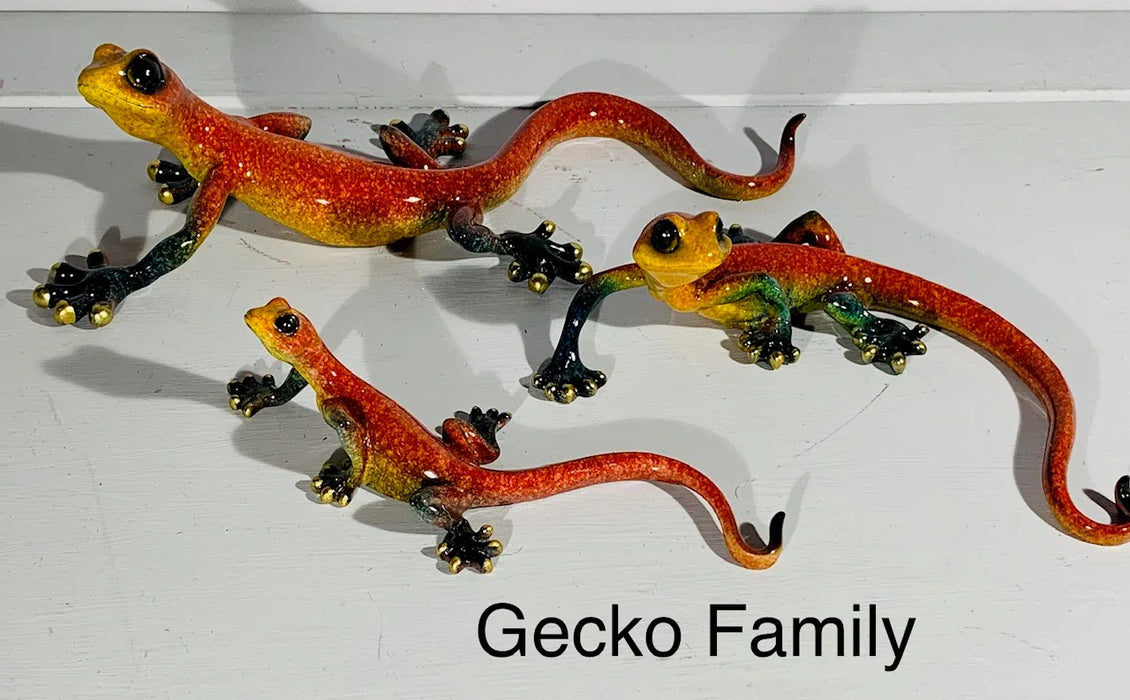 Red Gecko Family Wall Decor - GingerInteriors.co.uk