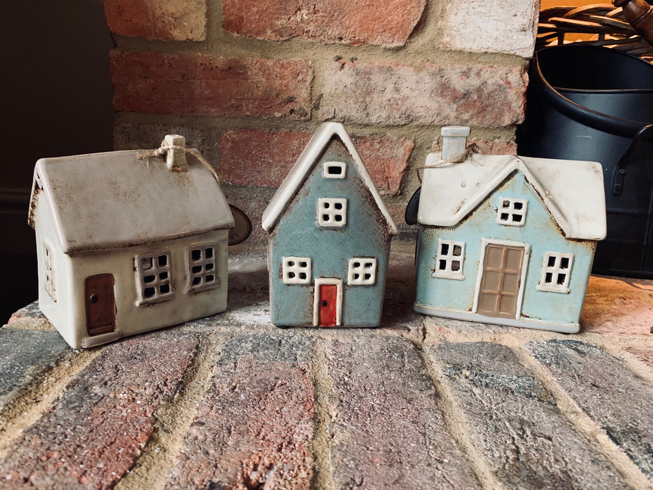 Cornish Village Pottery Lantern Tall House