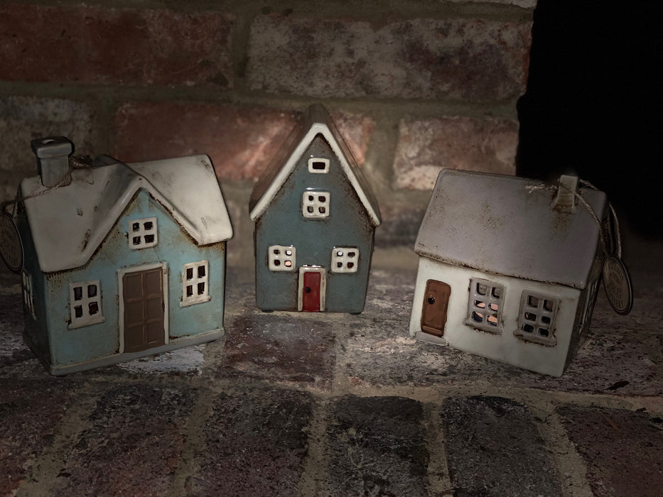 Cornish Village Pottery Lantern Tall House