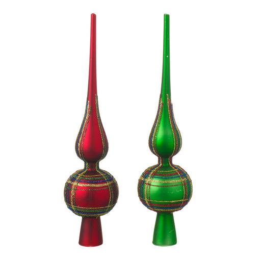 Red / Green Tartan Temple Tree Topper