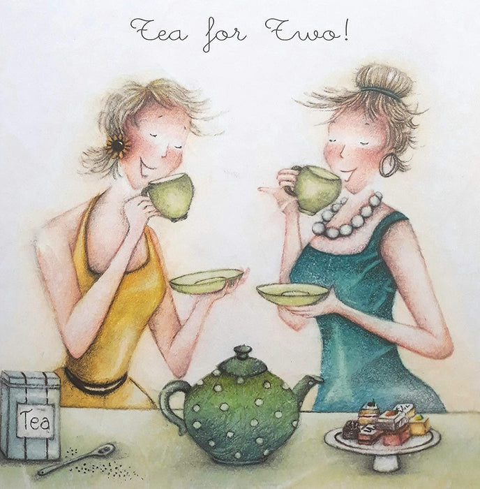 Having Tea Card Tea Card For Her - Tea For Two! — GingerInteriors.co.uk