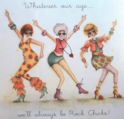 Friends Card - Rock Chicks! Berni Parker