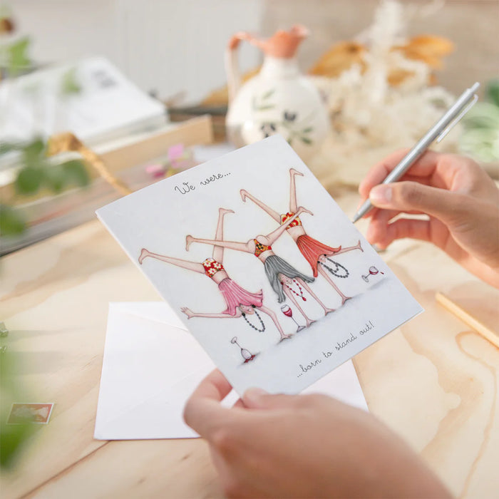 We were....born to stand out! Friends Birthday Card - Berni Parker