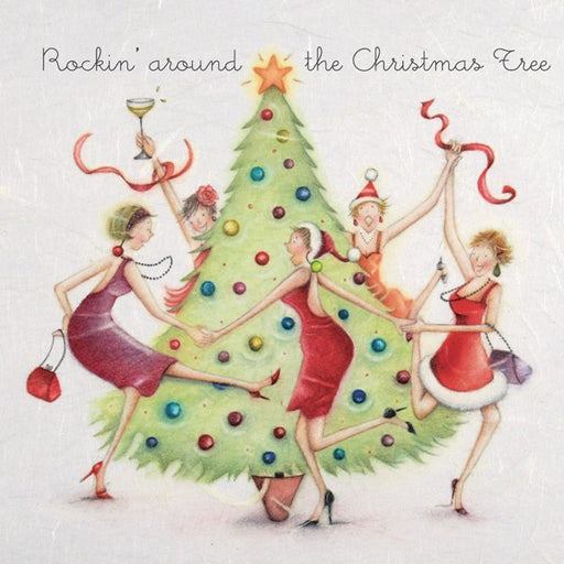 Bernie Parker Christmas Card - Rocking around the Christmas Tree