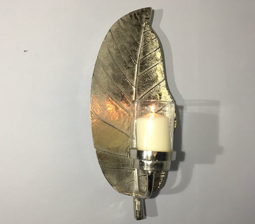 Wall Sconce - Silver Leaf