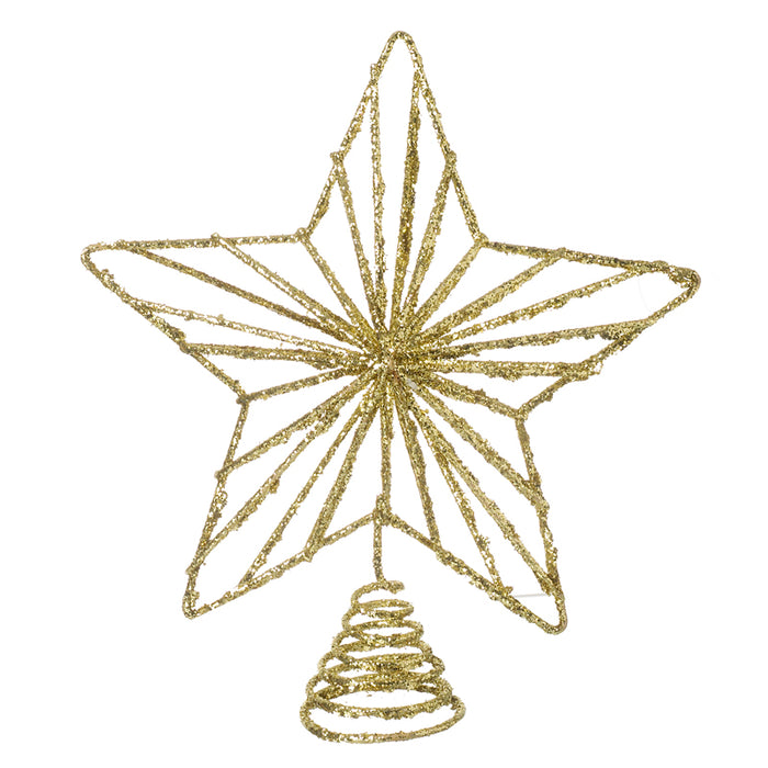 Gold Star Christmas Tree Topper
