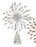 Snowflake Silver Glitter Tree Topper - 30cm