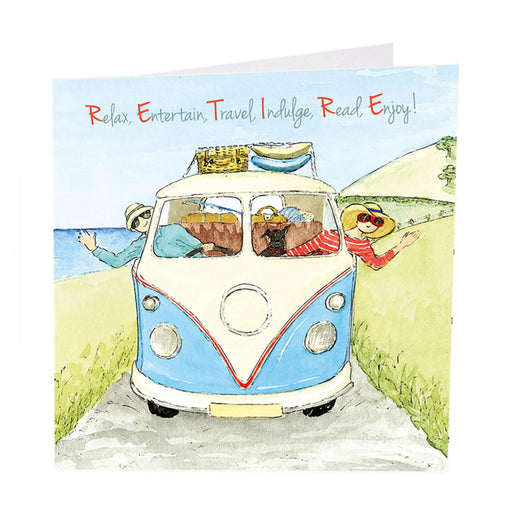 RETIRE Campervan Art Beat Greeting Card