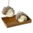Set of 2 Hanging Hedgehog Pine Cone Tree Decorations