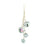 Hanging Christmas Bells With Ivory Pearlescent Finish - Traditional Style Decorations