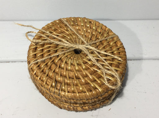 Rattan Round Coasters