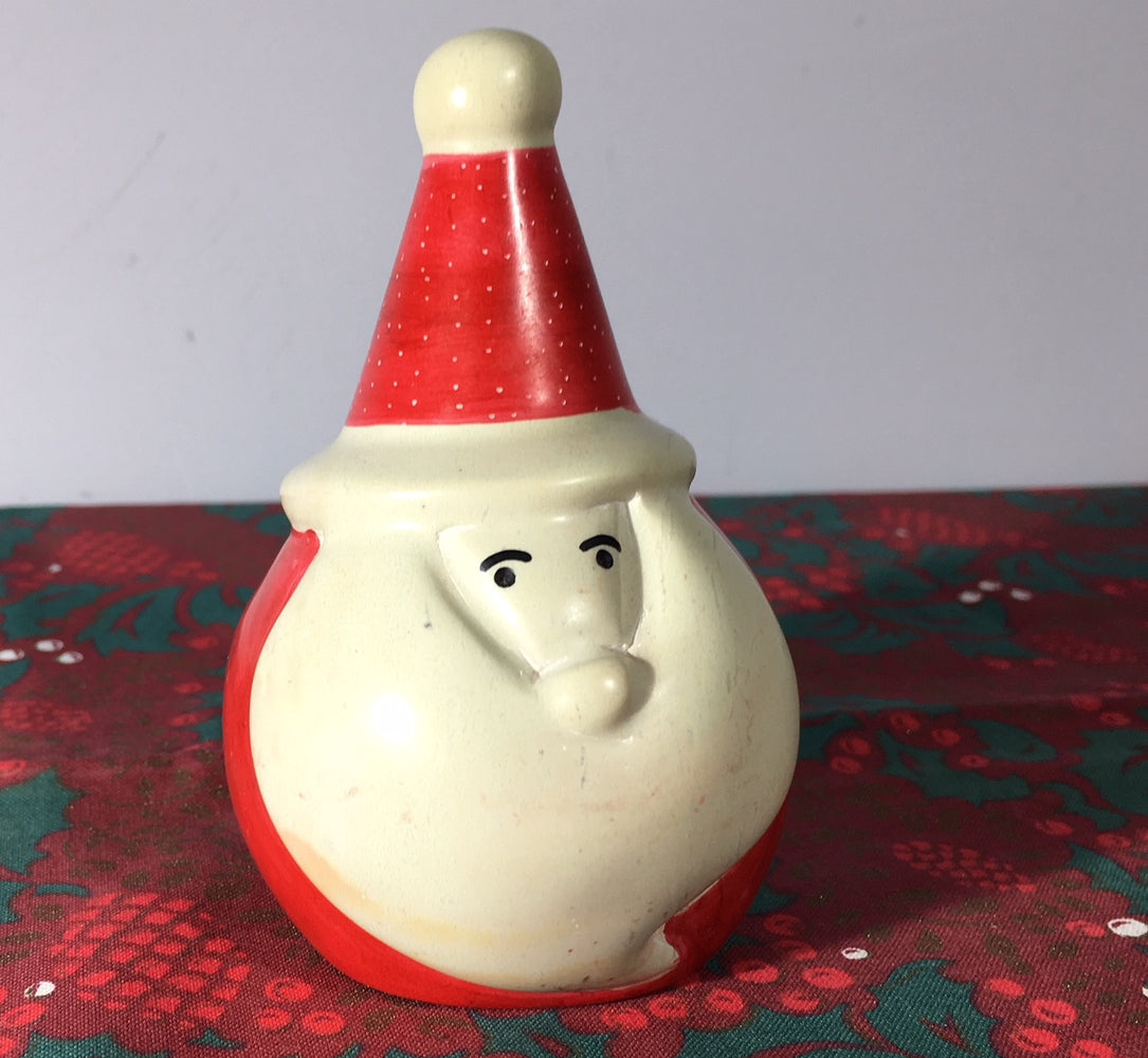 Round Soapstone Father Christmas Ornament