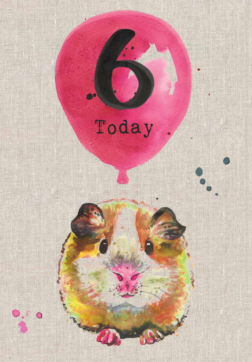 6 Today - Childrens Birthday Card - Sarah Kelleher