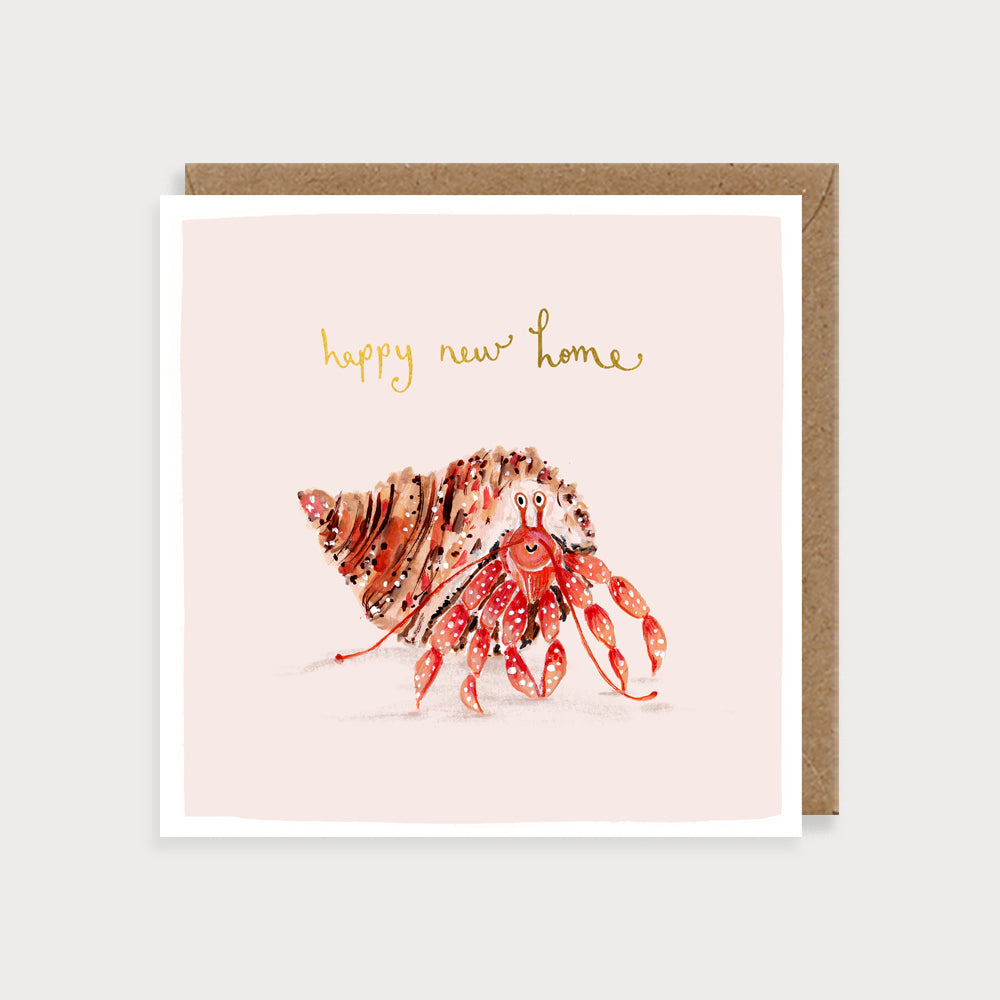 Happy new home Card - Crab - Louise Mulgrew