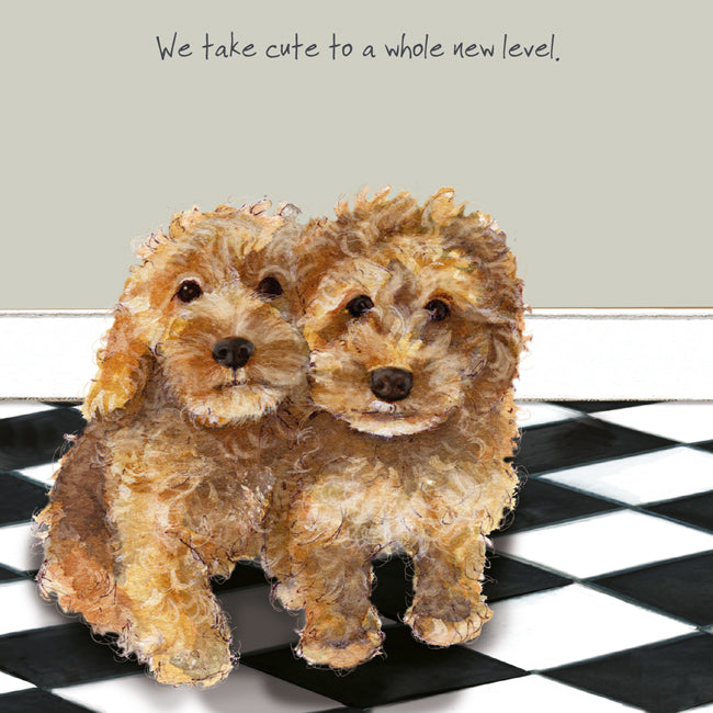 Cockapoo Card - We take cute to a whole new level - From The Little Dog Laughed
