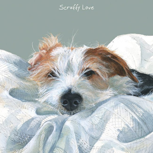 Jack Russell Card - Scruffy Love. From The Little Dog Laughed
