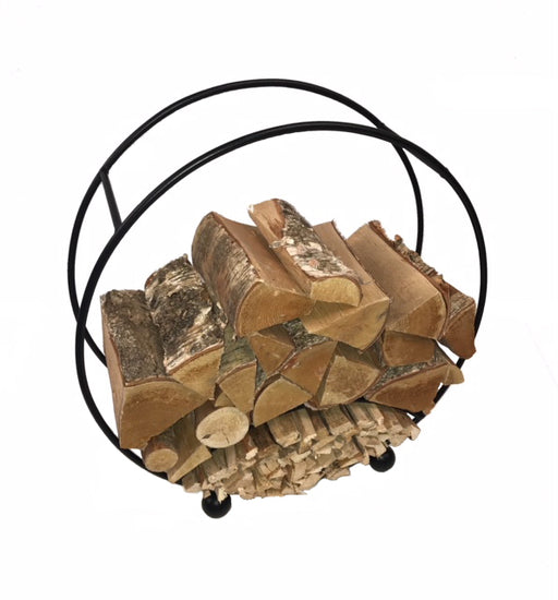 Round Log Basket - Freestanding Log Storage