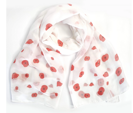 Poppy Scarf White