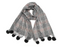 Dauphin - Check Thick Faux Fur PomPom Scarf - Thick Pashmina Style - Two Colours