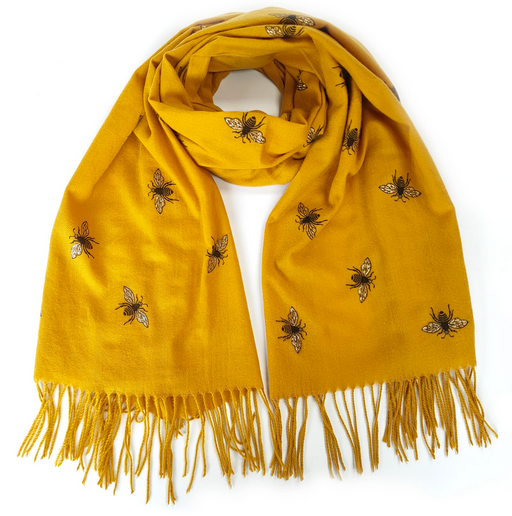 Glitter Bee Scarf - Thick Pashmina Style - Two Colours