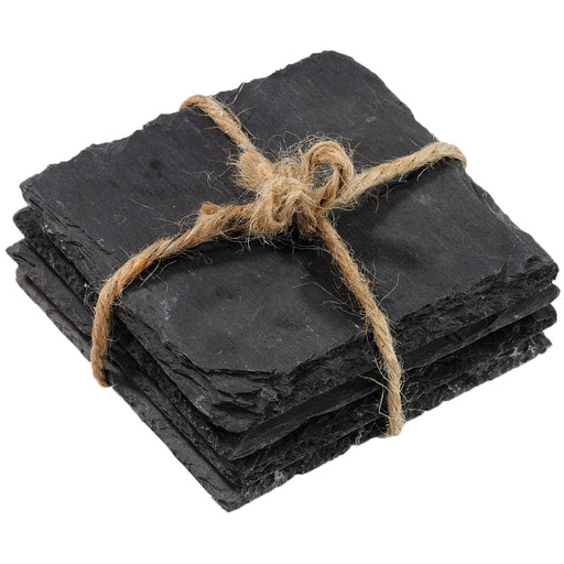 Slate Square Coasters - Set of 4