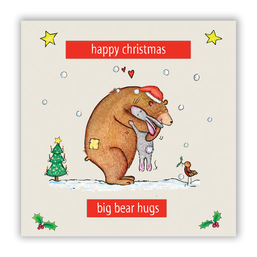 Bear Christmas Card - Big Bear Hugs
