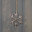 Hanging Snowflake - Silver Metal on Jute Hanger - 3 Sizes
