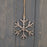 Hanging Snowflake - Silver Metal on Jute Hanger - 3 Sizes