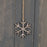 Hanging Snowflake - Silver Metal on Jute Hanger - 3 Sizes