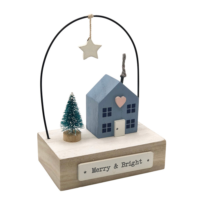 Festive Gift - Merry & Bright - House Plinth