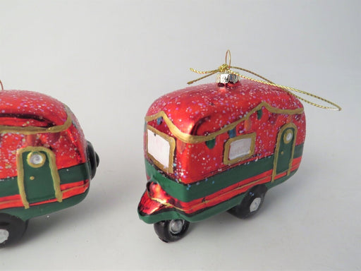 Red Caravan Bauble - Christmas Tree Decoration