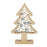Carved Wooden Christmas Tree with Silver Stars - 2 Sizes