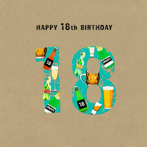 18th Birthday Card - Cheers, From Sally Scaffardi Design