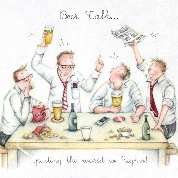 Beer Card - Beer Talk, Putting the world to rights!  Berni Parker