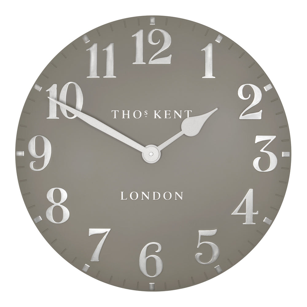 Wall Clock Thomas Kent 20inch Arabic Cool Mink