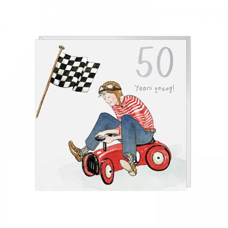 Mens 50th Birthday Card - 50 Years Young!