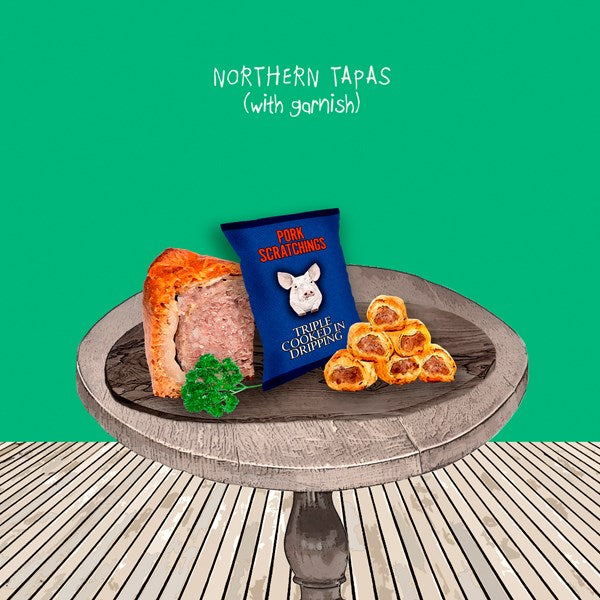 Mans Birthday Card - Northern Tapas - From Sally Scaffardi Design